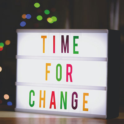 Time for change sign